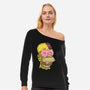 Snack Head-Womens-Off Shoulder-Sweatshirt-glitchygorilla