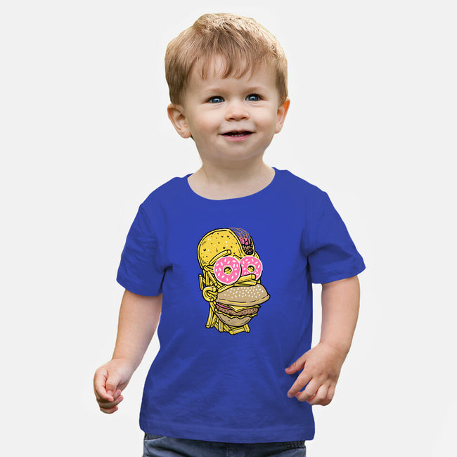 Snack Head-Baby-Basic-Tee-glitchygorilla