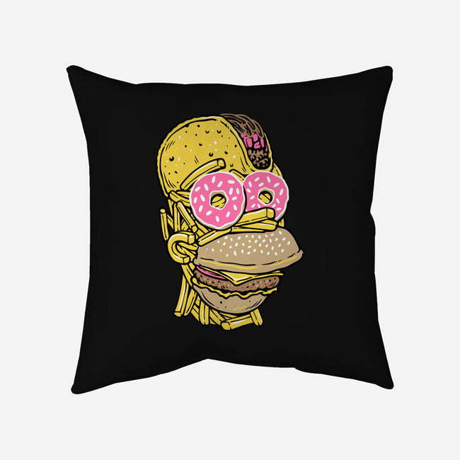 Snack Head-None-Removable Cover w Insert-Throw Pillow-glitchygorilla