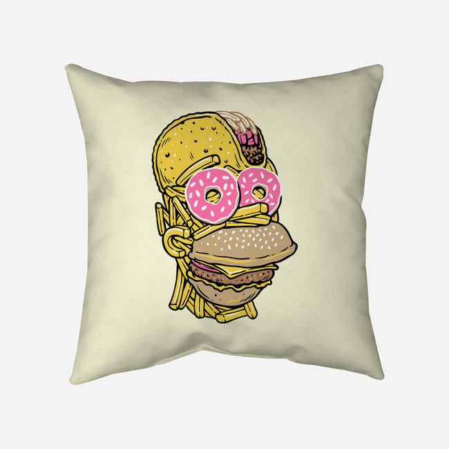 Snack Head-None-Removable Cover w Insert-Throw Pillow-glitchygorilla