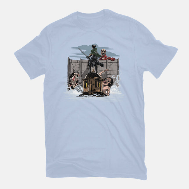 Wanderer Above The Sea Of Titans-Mens-Premium-Tee-zascanauta