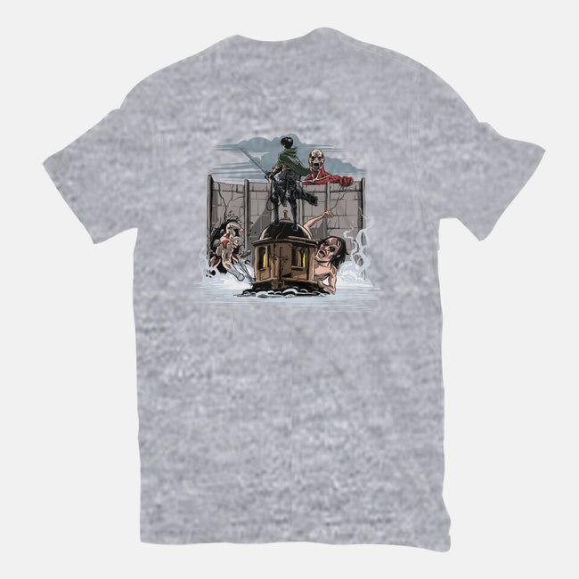 Wanderer Above The Sea Of Titans-Mens-Premium-Tee-zascanauta