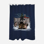 Wanderer Above The Sea Of Titans-None-Polyester-Shower Curtain-zascanauta