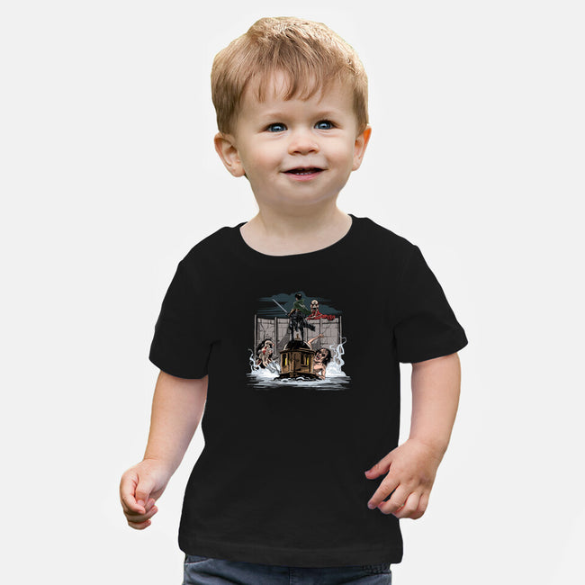 Wanderer Above The Sea Of Titans-Baby-Basic-Tee-zascanauta