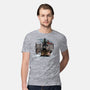 Wanderer Above The Sea Of Titans-Mens-Premium-Tee-zascanauta