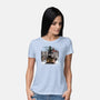 Wanderer Above The Sea Of Titans-Womens-Basic-Tee-zascanauta