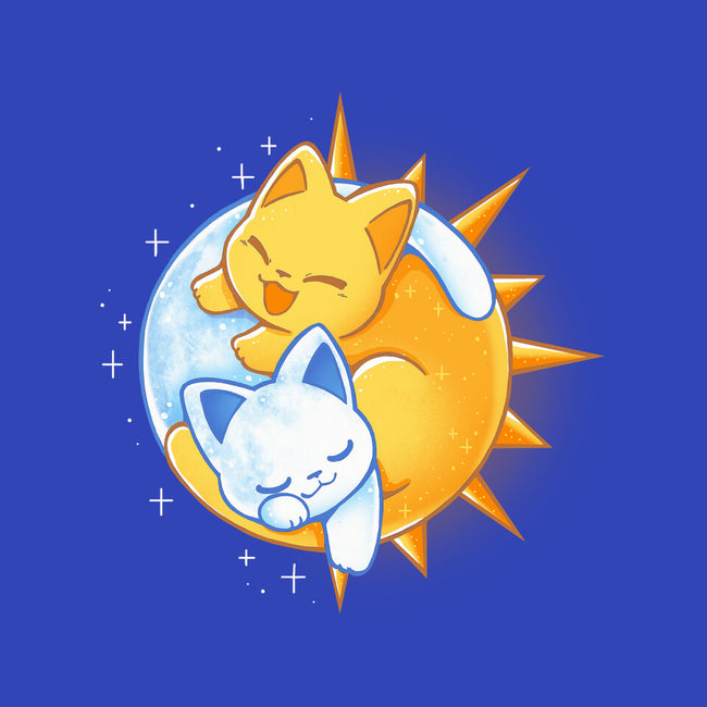 Sun Moon Kitten-None-Fleece-Blanket-Vallina84