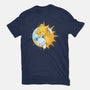 Sun Moon Kitten-Womens-Fitted-Tee-Vallina84
