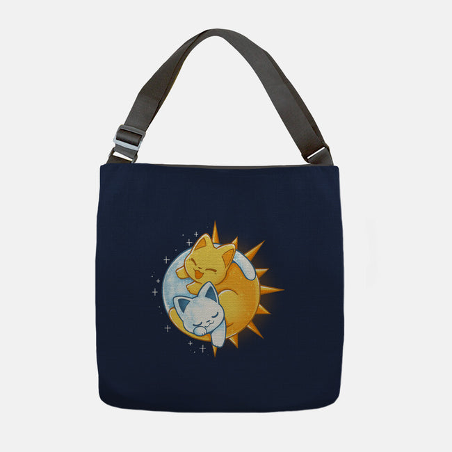 Sun Moon Kitten-None-Adjustable Tote-Bag-Vallina84