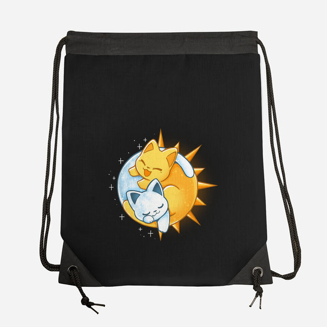 Sun Moon Kitten-None-Drawstring-Bag-Vallina84