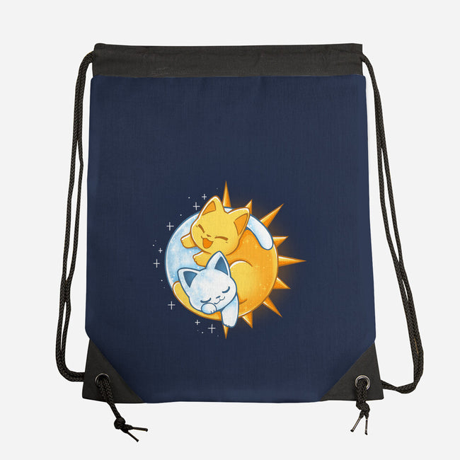Sun Moon Kitten-None-Drawstring-Bag-Vallina84