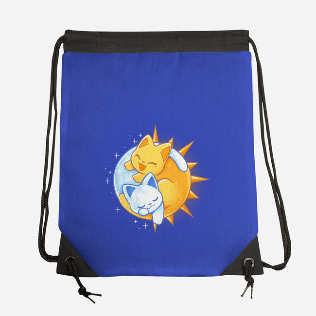 Sun Moon Kitten-None-Drawstring-Bag-Vallina84