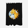 Sun Moon Kitten-None-Polyester-Shower Curtain-Vallina84