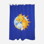 Sun Moon Kitten-None-Polyester-Shower Curtain-Vallina84