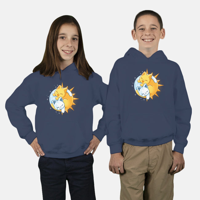 Sun Moon Kitten-Youth-Pullover-Sweatshirt-Vallina84