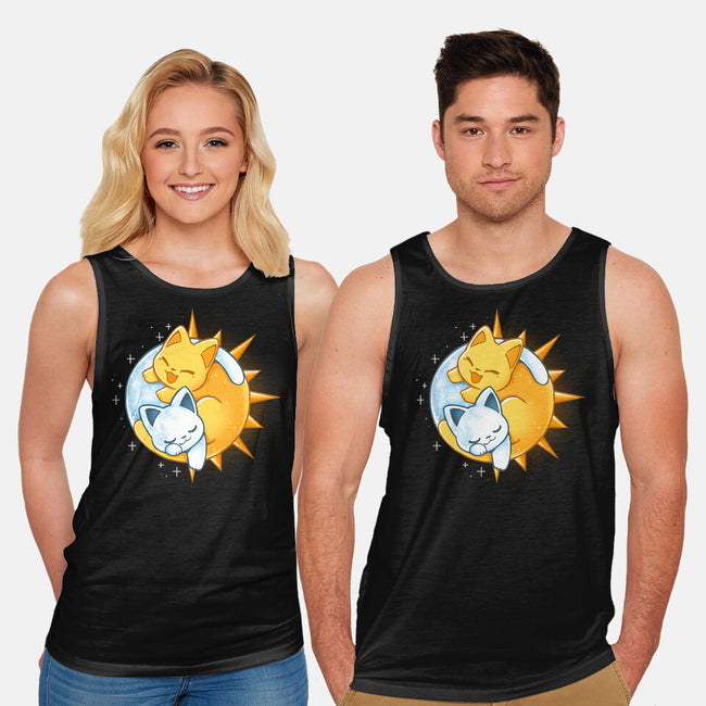 Sun Moon Kitten-Unisex-Basic-Tank-Vallina84