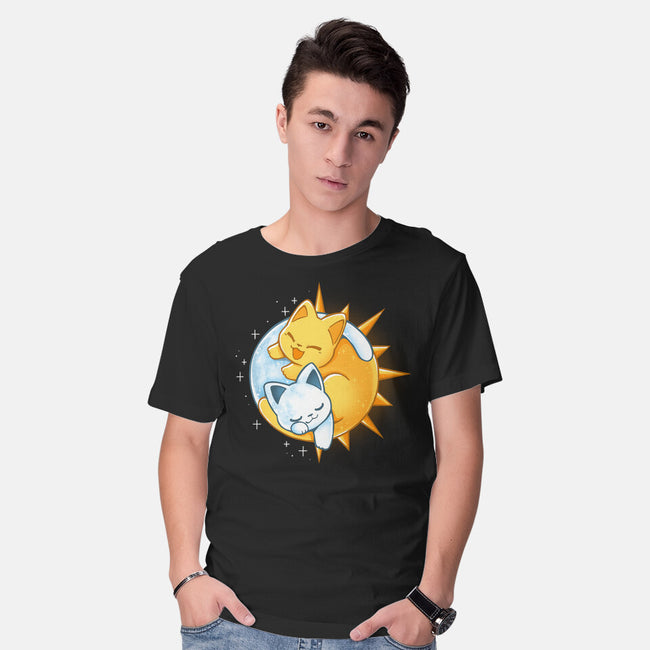 Sun Moon Kitten-Mens-Basic-Tee-Vallina84