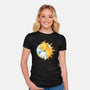 Sun Moon Kitten-Womens-Fitted-Tee-Vallina84