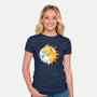 Sun Moon Kitten-Womens-Fitted-Tee-Vallina84