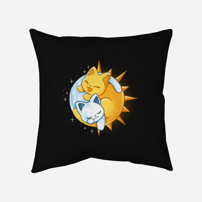 Sun Moon Kitten-None-Removable Cover w Insert-Throw Pillow-Vallina84