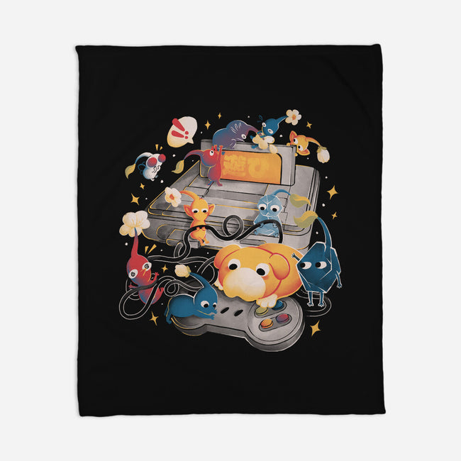 Tiny Gamers-None-Fleece-Blanket-eduely