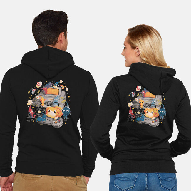 Tiny Gamers-Unisex-Zip-Up-Sweatshirt-eduely