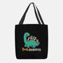 Bookasaurus-None-Basic Tote-Bag-NemiMakeit