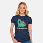 Bookasaurus-Womens-Fitted-Tee-NemiMakeit