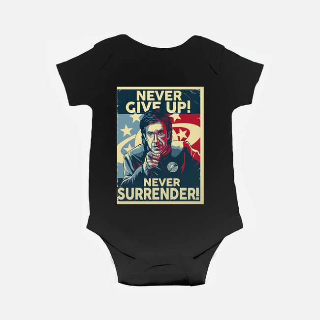 Never Give Up-Baby-Basic-Onesie-daobiwan