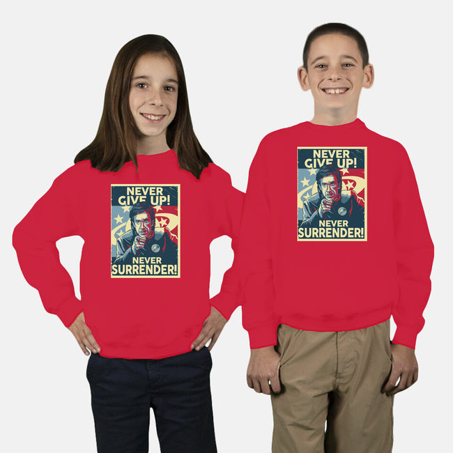 Never Give Up-Youth-Crew Neck-Sweatshirt-daobiwan