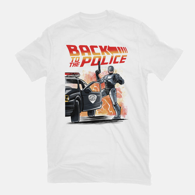 Back To The Police-Mens-Premium-Tee-zascanauta