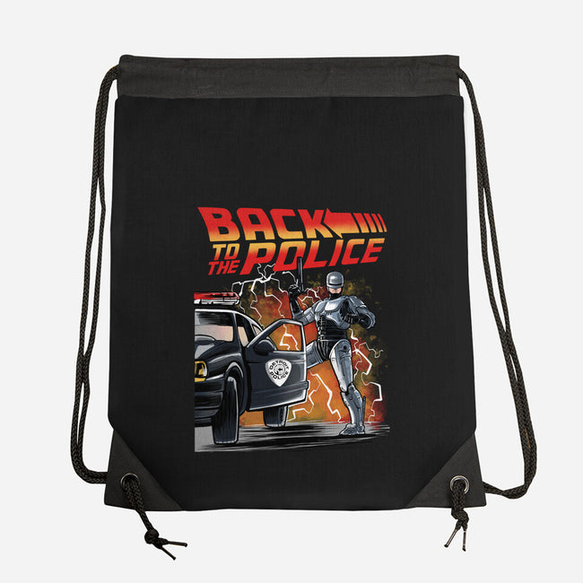 Back To The Police-None-Drawstring-Bag-zascanauta
