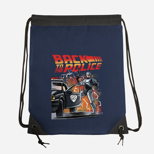 Back To The Police-None-Drawstring-Bag-zascanauta