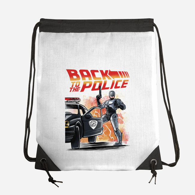 Back To The Police-None-Drawstring-Bag-zascanauta