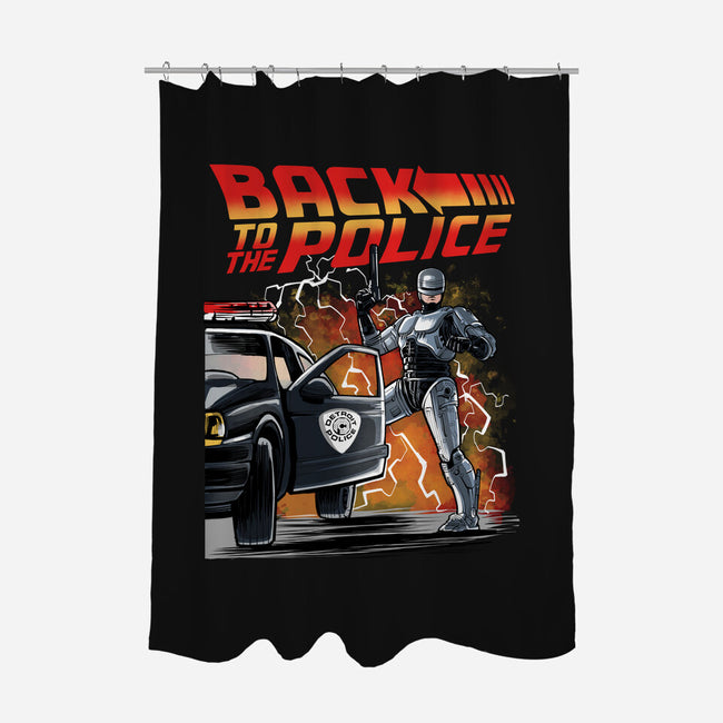 Back To The Police-None-Polyester-Shower Curtain-zascanauta