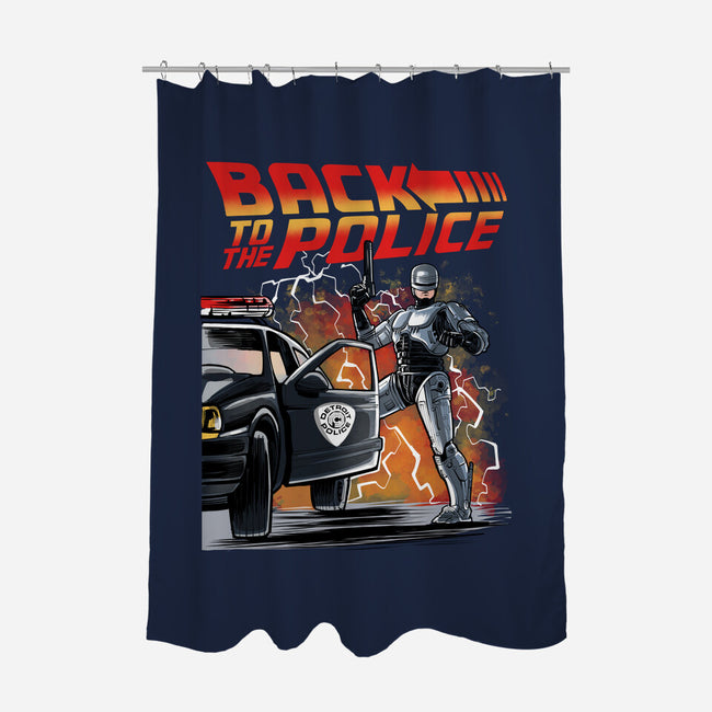 Back To The Police-None-Polyester-Shower Curtain-zascanauta