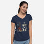 My Neighbor Robot-Womens-V-Neck-Tee-Betmac