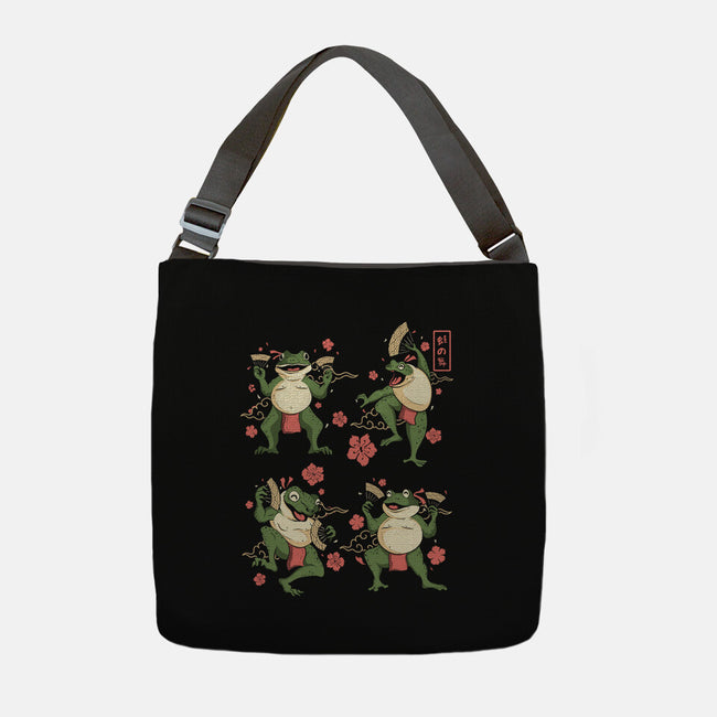 Dance Of The Toads Ukiyo-e-None-Adjustable Tote-Bag-constantine2454
