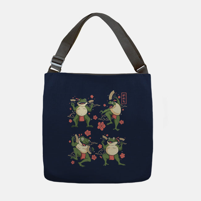 Dance Of The Toads Ukiyo-e-None-Adjustable Tote-Bag-constantine2454