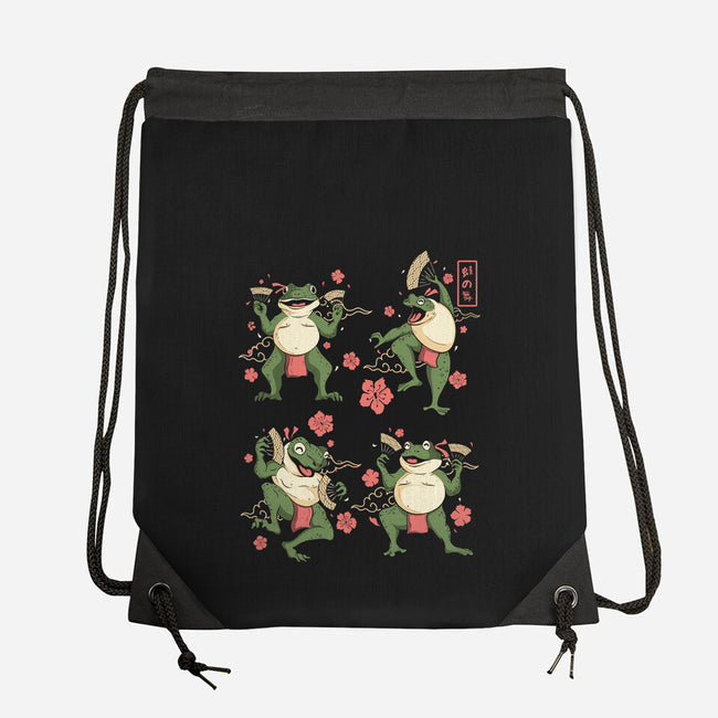 Dance Of The Toads Ukiyo-e-None-Drawstring-Bag-constantine2454
