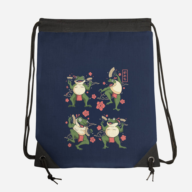Dance Of The Toads Ukiyo-e-None-Drawstring-Bag-constantine2454