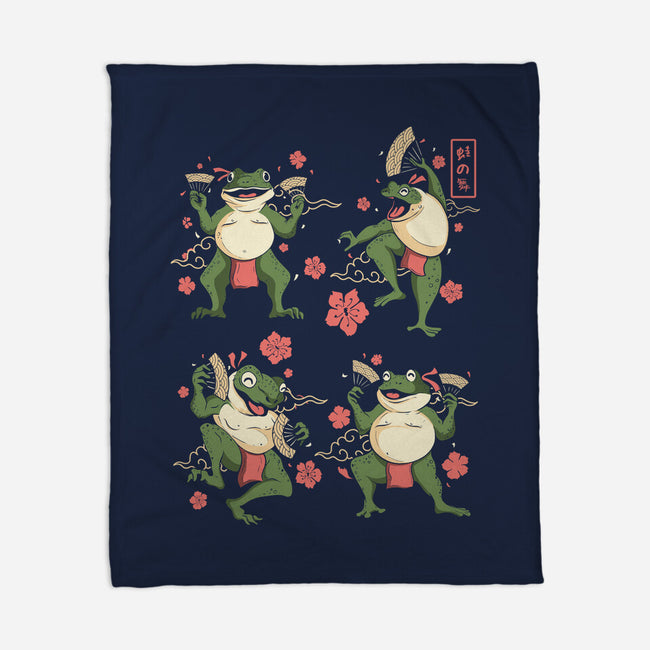 Dance Of The Toads Ukiyo-e-None-Fleece-Blanket-constantine2454