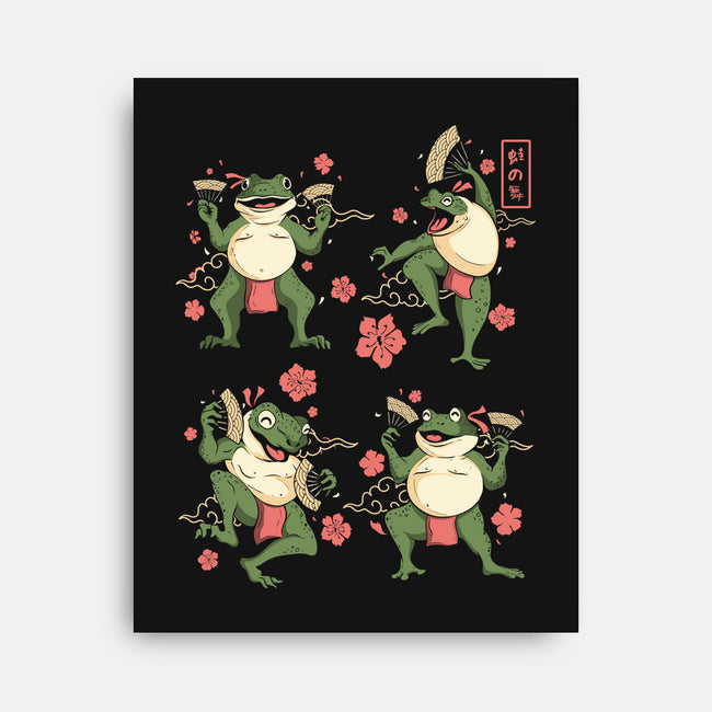 Dance Of The Toads Ukiyo-e-None-Stretched-Canvas-constantine2454