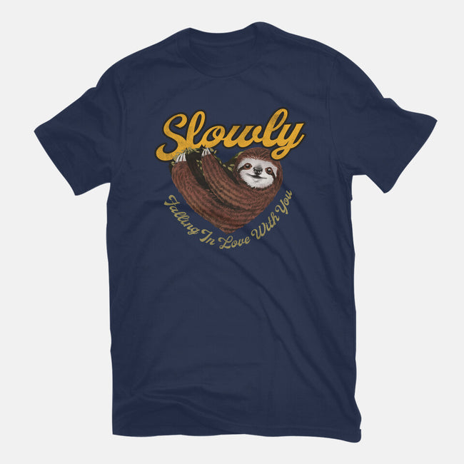 Slowly In Love Sloth-Youth-Basic-Tee-dandingeroz