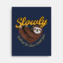 Slowly In Love Sloth-None-Stretched-Canvas-dandingeroz