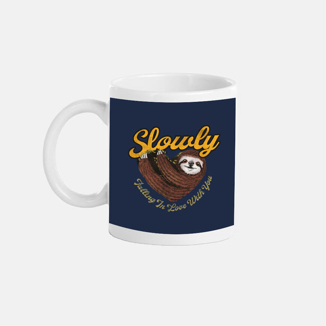 Slowly In Love Sloth-None-Mug-Drinkware-dandingeroz