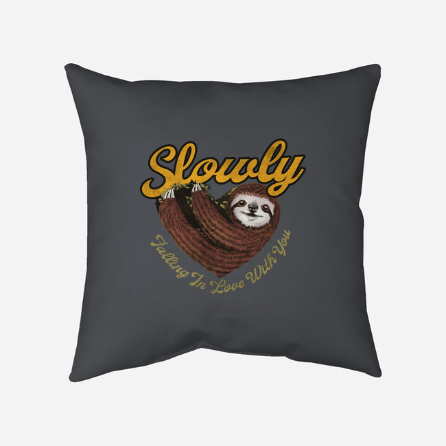 Slowly In Love Sloth-None-Removable Cover w Insert-Throw Pillow-dandingeroz