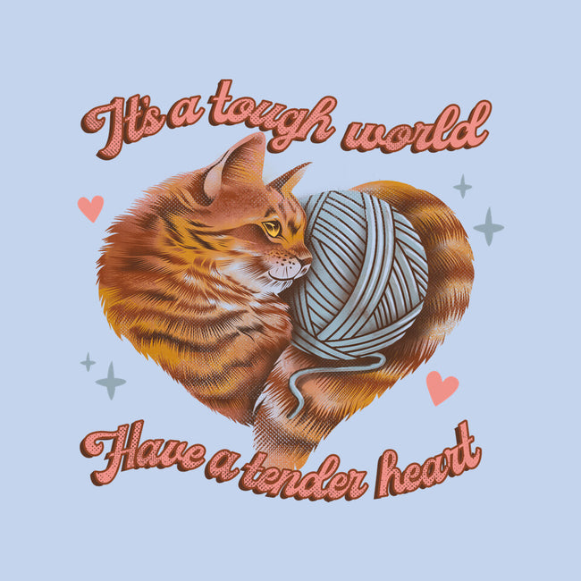 Tender Heart Cat-Unisex-Basic-Tee-dandingeroz