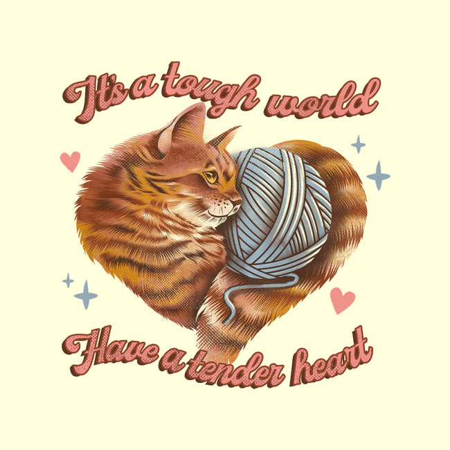 Tender Heart Cat-None-Adjustable Tote-Bag-dandingeroz