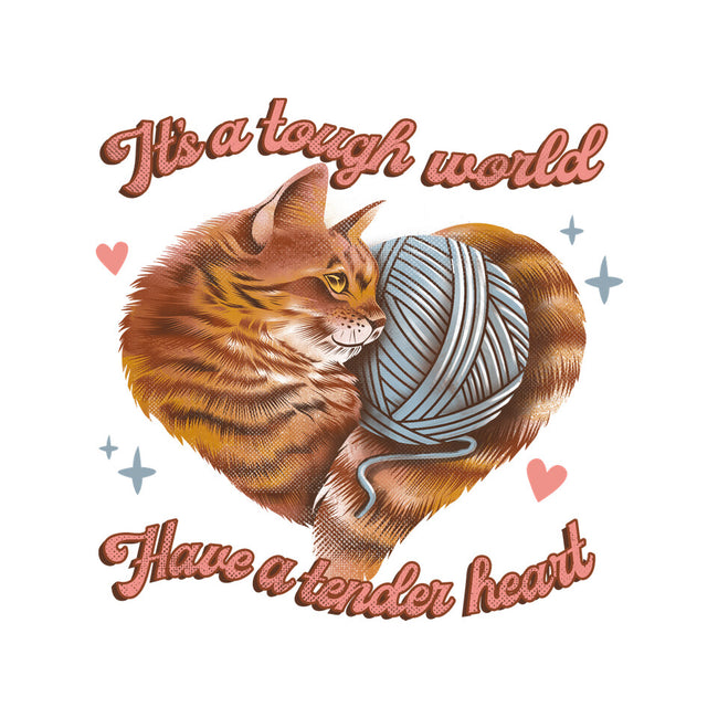 Tender Heart Cat-Youth-Crew Neck-Sweatshirt-dandingeroz